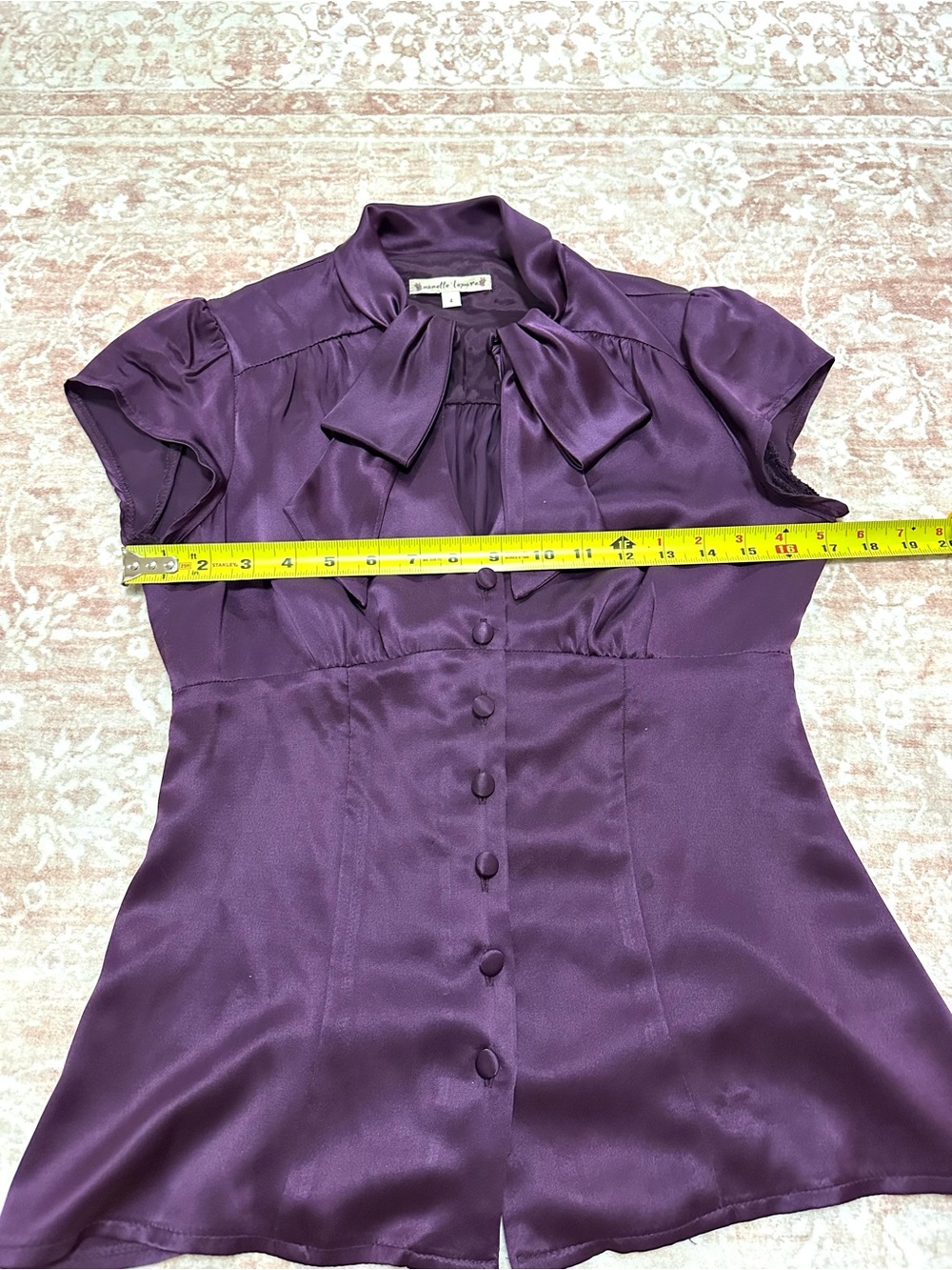 Vintage🪻100% Silk Nanette Lepore Blouse - Picture 8 of 11
